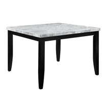 Small square 2024 marble dining table